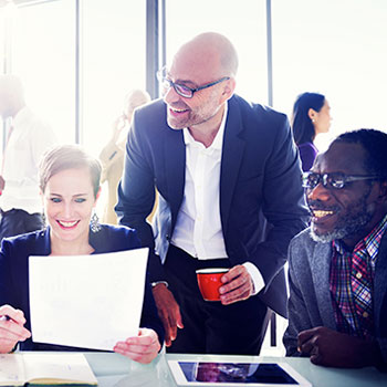 Group of business people in a meeting